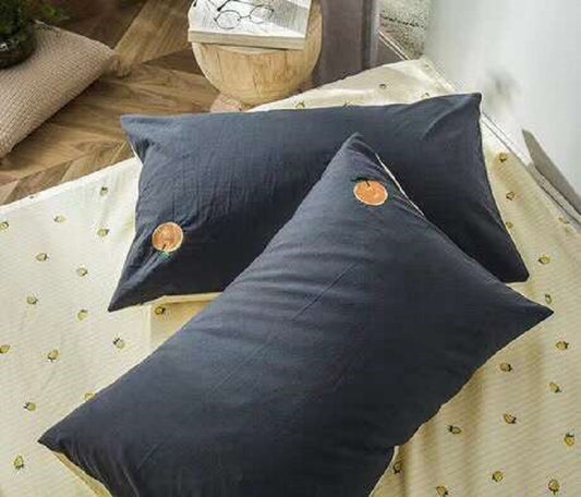 Washed Cotton Embroidery Series Pillow Cases