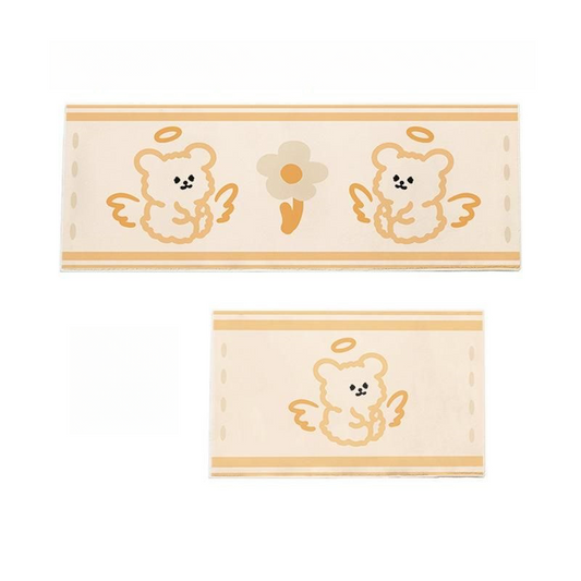 Faux Lambswool Bedroom Bathroom Rug Angle Bear