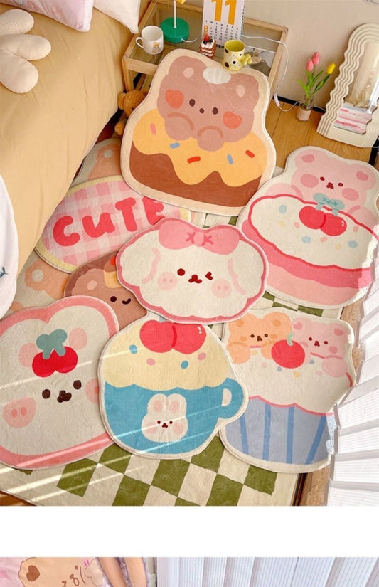 Cartoon Cute Blanket Shaped Floor Mat