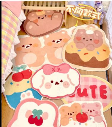 Cartoon Cute Blanket Shaped Floor Mat