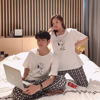 【Couple】Snoopy Cotton Pajamas