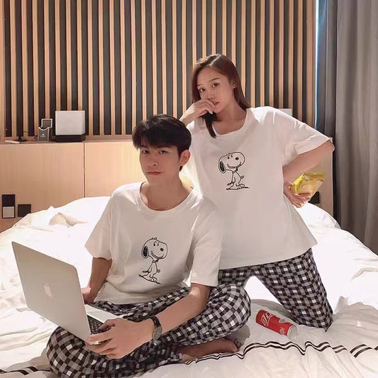 【Couple】Snoopy Cotton Pajamas