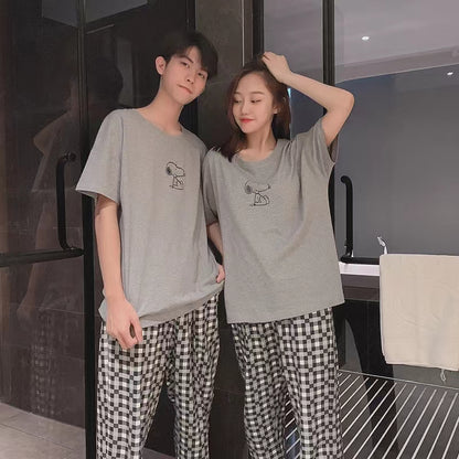 【Couple】Snoopy Cotton Pajamas