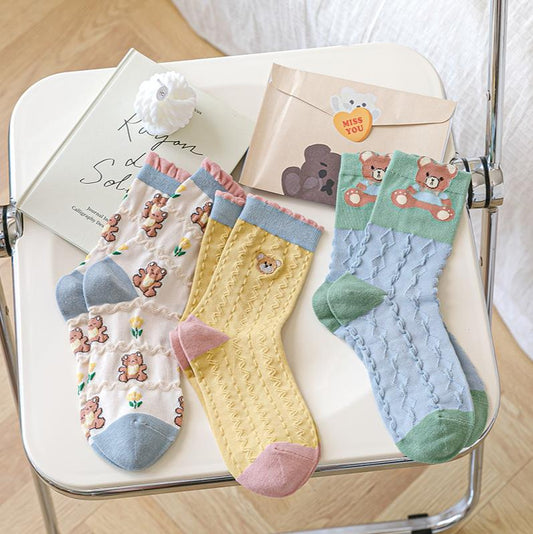 [Four Seasons]Lolita Bear Socks