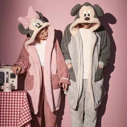 Winter Ultra Warmth Coral Fleece Gown Set Mickey Mouse