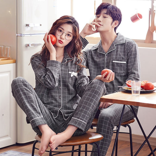 [Couple] Pure Cotton Pajamas Plaid