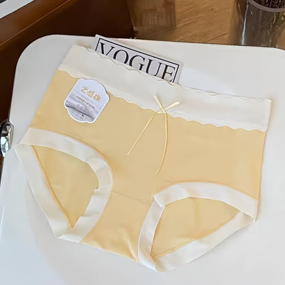 Soft and Skin-friendly Panties Modal Fabric Yellow