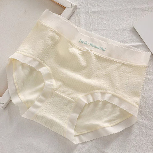 Soft and Skin-friendly Panties Cotton Clouds Yellow