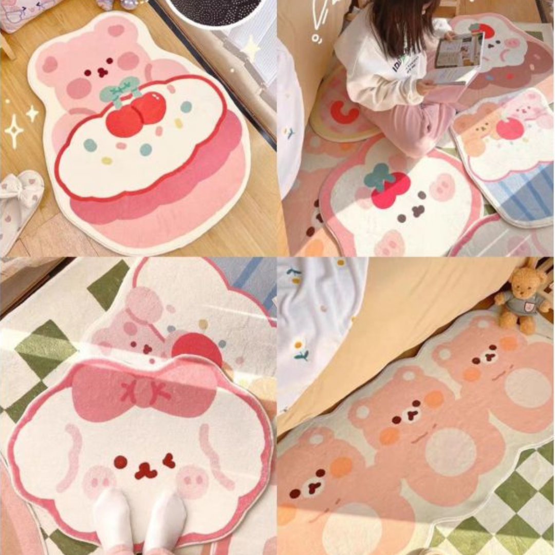 Cartoon Cute Blanket Shaped Floor Mat