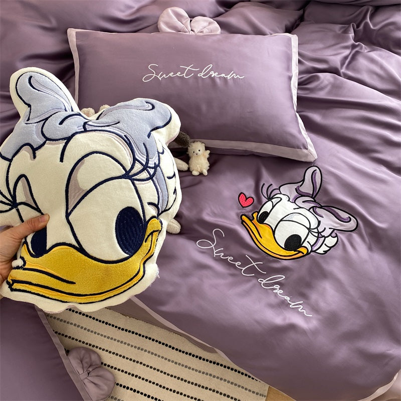 [Tencel] Disney Genuine Embroidered Cute Pillow