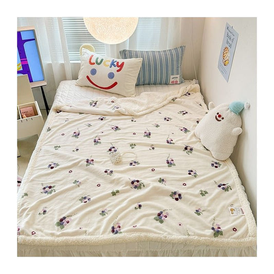 【Free Gift】Milk Velvet Lamb Velvet Blanket – Grape Manor