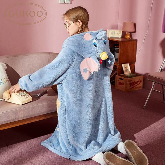 Winter Ultra Warmth Coral Fleece Gown Dumbo