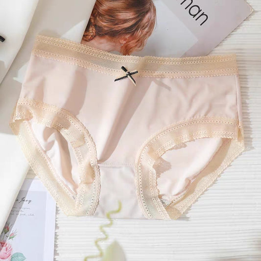Soft and Skin-friendly Panties Ice Silk Pink