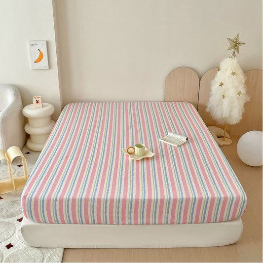 40s Pure Cotton Fitted Sheet Fun Stripes