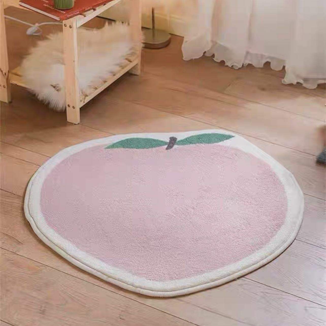 Alien Cute Floor Mat Peach