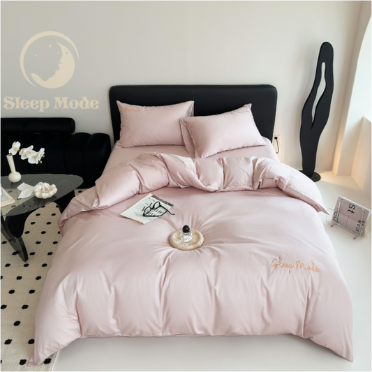 100s Long Staple Cotton Four Piece Bedding Set Cherry Blossom Dream