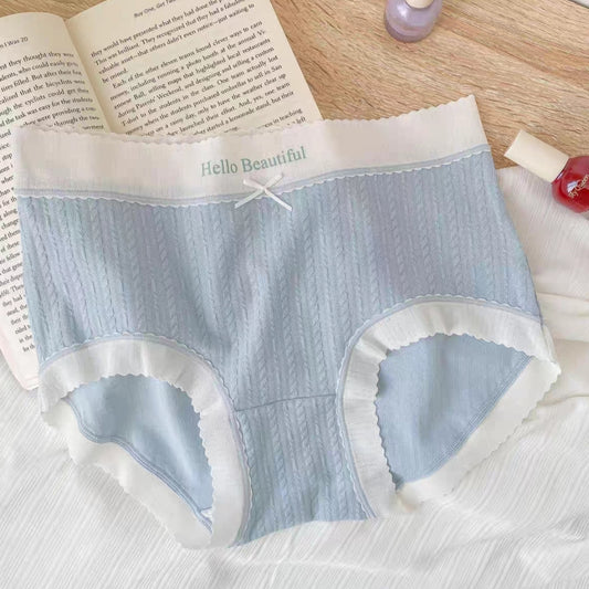Soft and Skin-friendly Panties Cotton Clouds Greyish Blue