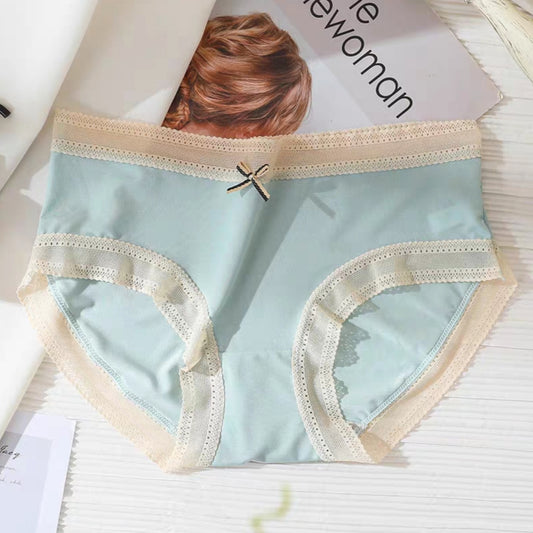 Soft and Skin-friendly Panties Ice Silk Blue